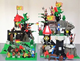 LEGO 6082 Majisto Tower 1906 + 6076 Dragon Mountain Castle Minifigures