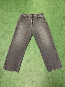 Vintage Y2K Sean John Garvey Loose Fit Jeans Size 36x32 (34x30) Gray Whiskered - Picture 1 of 18