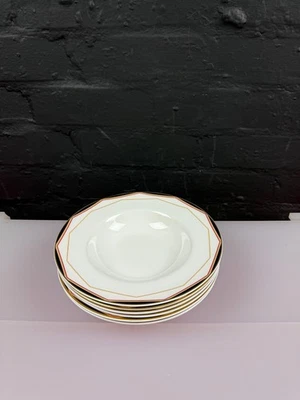 6 x Royal Doulton Prism H5110 Rimmed Soup Bowls 8.25" Wide Set - Image 1 of 4