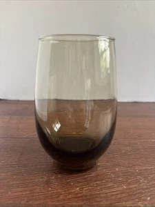 Vintage Libbey Tempo Braun Becher MCM Trinkglas 5,25" Hoch Ersatz - Bild 1 von 6