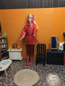 Vintage Barbie Clone Outfit - Shillman Raincoat + Boots, Pants, Umbrella, Scarf - Picture 1 of 22