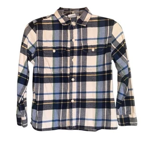 Gap Flannel Shirt Multi Color Long Sleeve Button Up Boys Size 8 - Picture 1 of 13