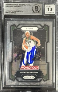 Nneka Ogwumike 2024 Panini WNBA Monopoly Prizm #54 BAS Autograph Grade 10 Card - Bild 1 von 2