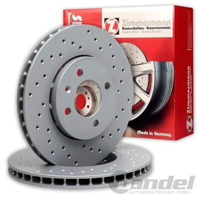 ZIMMERMANN Discos de Freno Delant. Apto para Opel Astra F Vectra a B Calibra - Imagen 1 de 4