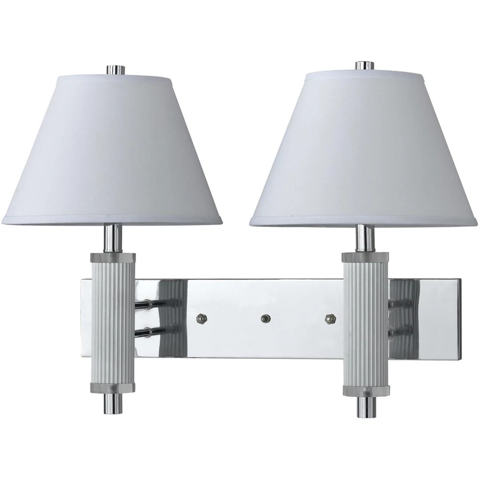 CAL Lighting & Accessories LA-8003W2L-1CH Hotel Wall Sconce Chrome - Image 1 of 1