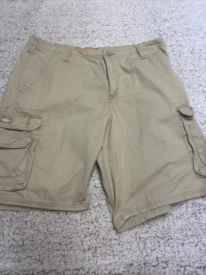 "De colección Lee peto pantalones cortos cargo para hombre talla 38x11"" caqui Buddy Lee probado años 80 90" Foto 1 de 4