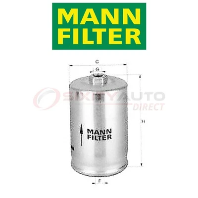 MANN FILTER Fuel Filter for 1997-2003 Audi A8 Quattro 4.2L V8 - Gas ih Foto 1 de 4