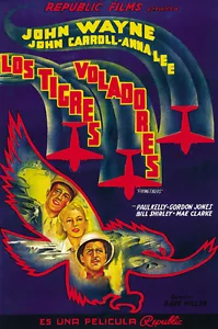 Cartel de película Flying Tigers (1942) John Wayne estampado - Imagen 1 de 1
