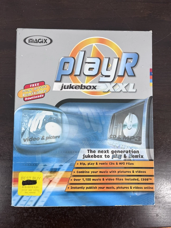 Vintage Magix Playr Jukebox XXL Brand New Sealed In Box NOS - Image 1 of 4