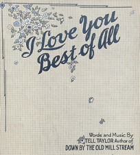 I Love You Best Of All Sheet Music William Tell Taylor Męski kwartet Refren