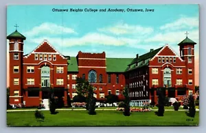 Postcard Vintage Ottumwa Heights College And Academy Iowa School Educational - Picture 1 of 2