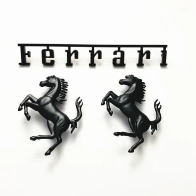 Ferrari 812 F12 GTC4 передний задний бампер черный лошадь эмблема сценарий значок комплект - Изображение 1 из 4