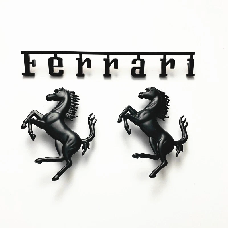 Ferrari 812 F12 GTC4 передний задний бампер черный лошадь эмблема сценарий значок комплект - Изображение 1 из 4