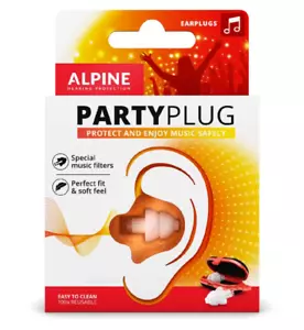 Alpine Hearing Protection Partyplug Earplugs WHITE New - Picture 1 of 4