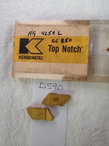2 NEUE KENNAMETAL NG-4250L ERSTKLASSIGE HARTMETALLEINSÄTZE.  Klasse Kc850. {D590} - Bild 1 von 2