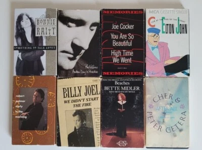 Cassettes Rock Pop Blues Elton John, Cher, Billy Joel LOT OF 8 Foto 1 de 2