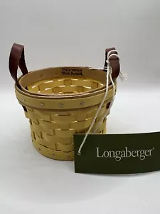 Longaberger 2023 mini Norman Rockwell bushel basket Yellow In Color.. - Picture 1 of 4