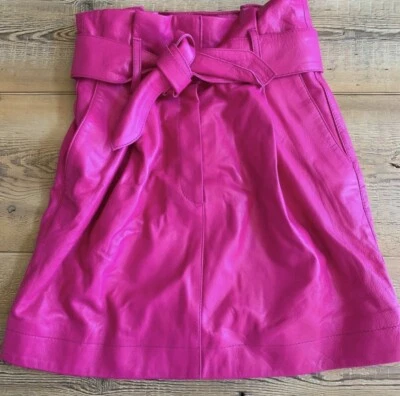 John John Leather Skirt, Pink, NWT, Size Small - Image 1 of 4