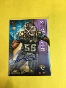 F157,258 2015 Topps Valor Autographs Strength #61 Dante Fowler Jr./75