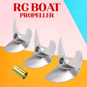CNC 3 Blades 36mm 38mm 40mm Propeller P1.9 f 4mm 4.76mm Shaft RC Boat Metal Prop - Picture 1 of 17