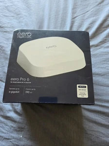 eero Pro 6 4200 Mbps 2 Port Wireless Router - White - Photo 1/6
