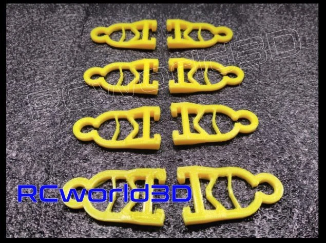 QUADCOPTER LANDING FEET SET 3D PRINTED STRONG PLA 250-280-300 FRAMES *YELLOW* - Image 1 of 4