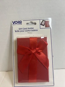 Gift Card Holder Box w/ Bow 4.25 X 4.25 - Insert for Your Giftcard (Red) - Picture 1 of 1