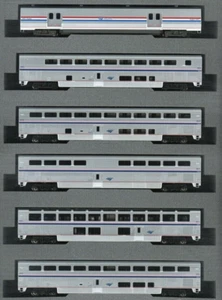 Kato N Scale ~ Lighted ~ Amtrak Superliner Phase VI ~ 6 Pc ~ Bookcase ~10-1789-1 - Picture 1 of 4