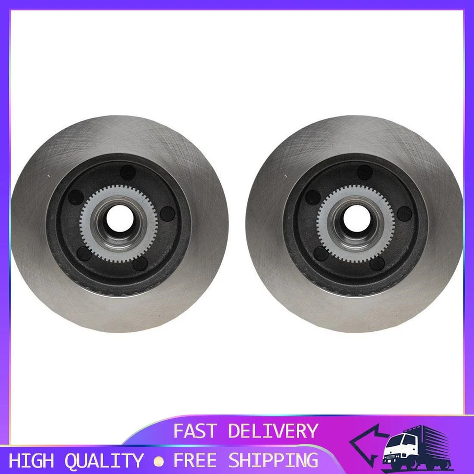 2x Freios de montagem de rotor e cubo de freio a disco dianteiro serve para Dodge B1500 1998-1998 - Imagem 1 de 3