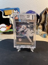 1998 Skybox Dugout Axcess Derek Jeter #124 7th Inning Sketch Pinstripe Patch BGS