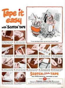 1948 Scotch Tape PRINT AD Mumie 3M Zelluloseband Büro Dekoration - Bild 1 von 1