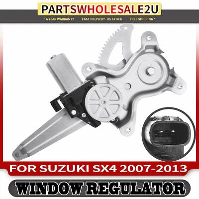 Rear Passenger Right Side Window Regulator with Motor for Suzuki SX4 2007-2013 - Image 1 of 4
