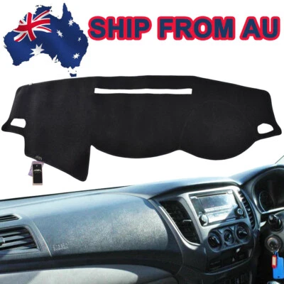 Dashmat For Mitsubishi Triton MQ GLX/GLS GLR EXCEED 1/2015-2019 Black Dash Mat - image 1 of 4