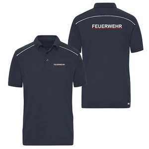 Poloshirt Reflect Feuerwehr Dienstkleidung Saarland - Bild 1 von 3