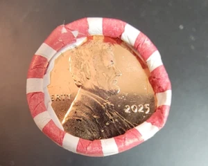 2025 P Lincoln Shield Cents - 1 Roll (50 Coins) Sealed Bank Roll BU/Uncirculated - Picture 1 of 5