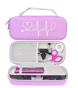 Hard Stethoscope Case Compatible with 3M Littmann Classic, ACCESSORIES INCLUDED. - Picture 1 of 7