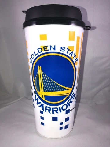 Golden State Warriors Officially Licensed NBA 32oz Travel Mug W/Lid FREE SHIP Cover