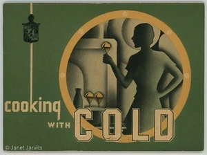 Art Deco RECIPE BOOK Vintage Kelvinator Refrigerator COOKING WITH COLD 1933 - Picture 1 of 6