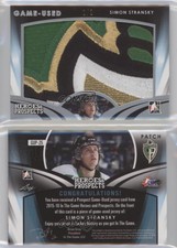 2015-16 Leaf ITG Heroes & Prospects Game Used Silver /2 Simon Stransky Patch