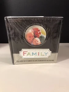 Family Memories Scrapbook Album 9" x 9" Picture Opening Leather Look Cover - Picture 1 of 5