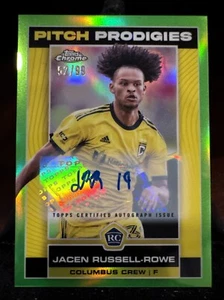 Jacen Russell-Rowe 2023 Topps Chrome MLS Pitch Prodigies /99 RC Auto - Picture 1 of 2
