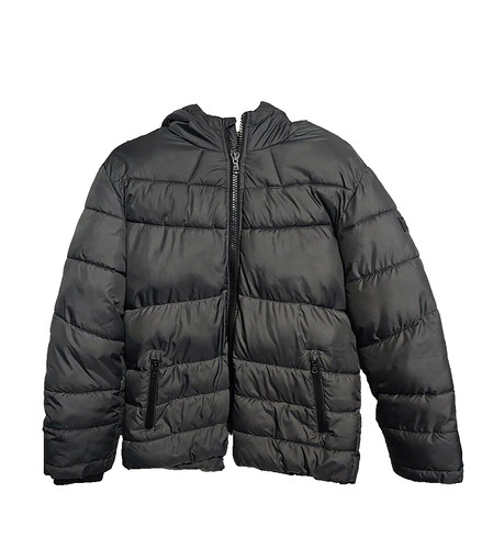 Michael Kors nero full zip capospalla invernale felpa con cappuccio puffer jacket bambino taglia 14 16