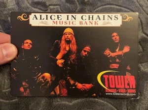 Cartolina promozionale Alice in Chains Banca della Musica Tower Records 1999 - Foto 1 di 2