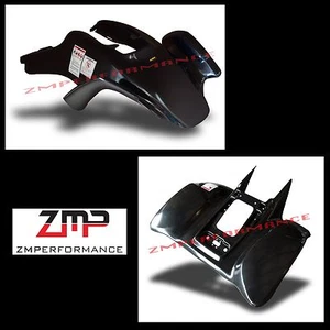 NEW HONDA TRX 400EX 99 - 07 BLACK RACE FRONT AND REAR FENDER SET PLASTIC - Foto 1 di 1
