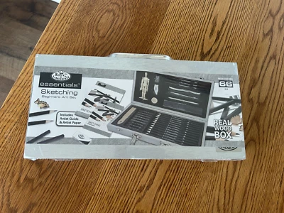 NUEVO 66 piezas Set de arte para principiantes dibujo esencial nuevo en caja cepillo real sellado Foto 1 de 4