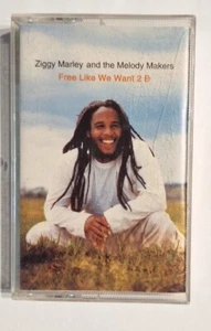 Ziggy Marley And The Melody Makers Free Like We Want To Be Cassette Tested VG+ - Picture 1 of 4