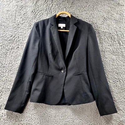 TARGET Womens Jacket Size 8 Black Long Sleeve Collared Blazer - Image 1 of 4