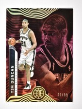 2021-22 Illusions Base Red #127 Tim Duncan /99 - San Antonio Spurs