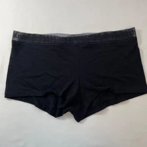 Victoria's Secret Bragas M XL Pantalones Cortos/Niños Algodón Negro Algodón Logo Cintura - Imagen 1 de 8