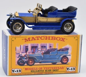 Matchbox Models of Yesteryear Y15 Rolls Royce Silver Ghost blu Custom Code 3 MoY - Picture 1 of 3